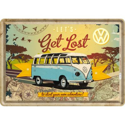 VW Bulli - Lets Get Lost Üdvözlőkártya
