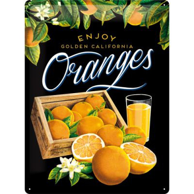 Enjoy Oranges - Fémtábla 