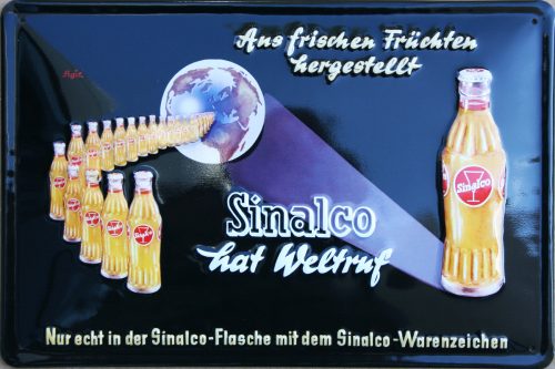 Sinalco Hat Weltruf - Fémtábla