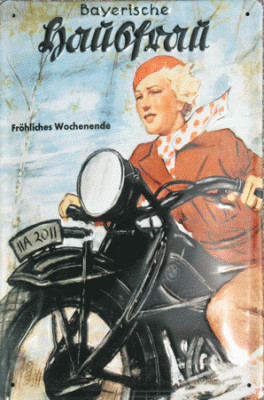 BMW Motorrad – Bayerische Hausfrau - Fémtábla