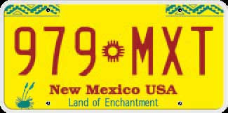New Mexico  - Rendszámtábla