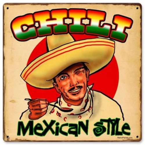Chili Mexican Style - Fémtábla 