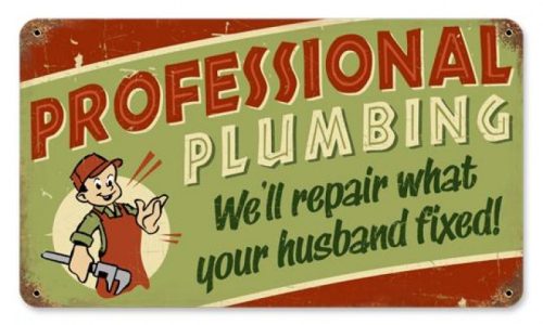 Professional Plumbing - Fémtábla