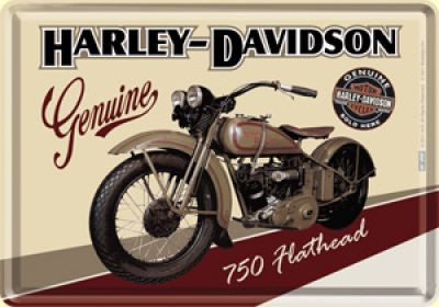 Harley Davidson Flathead Üdvözlőkártya