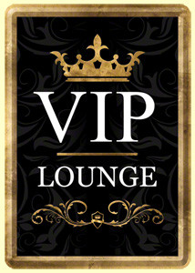 VIP Lounge Üdvözlőkártya