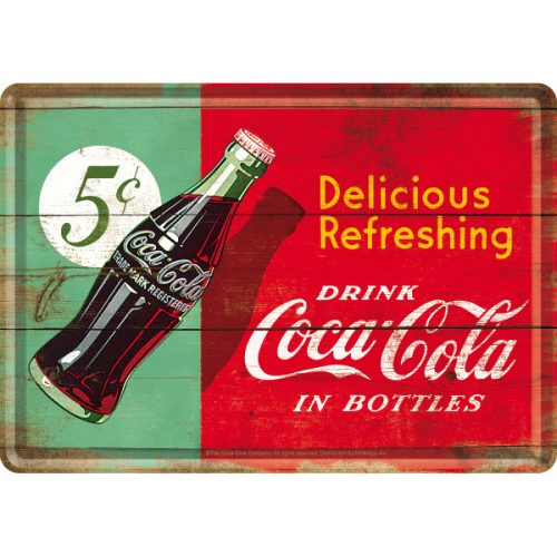 RETRO Coca Cola- Delicious & Refreshing Üdvözlőkártya