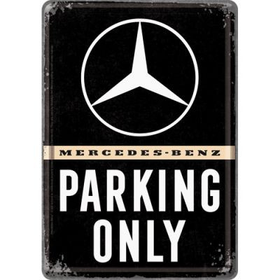 RETRO Mercedes-Benz Parking Only Üdvözlőkártya