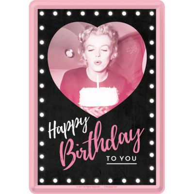RETRO Marilyn Monroe - Happy Bitrhday Üdvözlőkártya