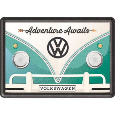 VW Bulli - Adventure Awaits Üdvözlőkártya