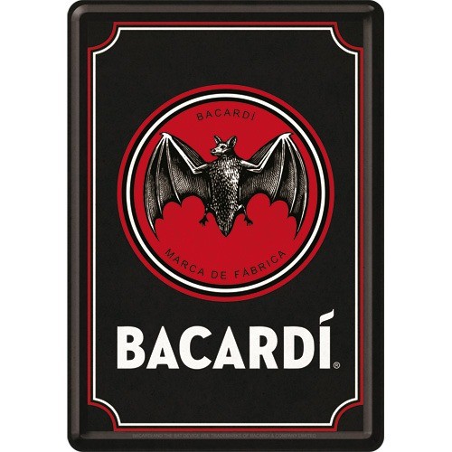 RETRO Bacardi Logo Üdvözlőkártya