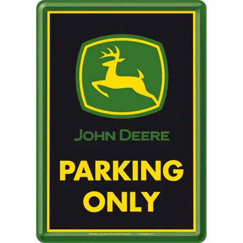 RETRO John Deere Parking Only - Üdvözlőkártya