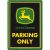 RETRO John Deere Parking Only - Üdvözlőkártya