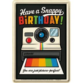 RETRO Polaroid – Snappy Birthday – Üdvözlőkártya