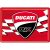 RETRO Ducati Corse – Logo Racing Flag – Üdvözlőkártya