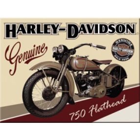RETRO Harley-Davidson Flathead - Magnet na chladničku