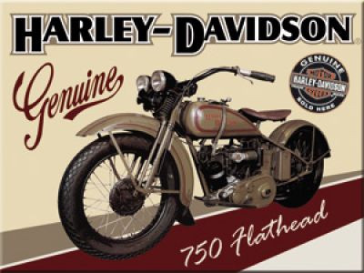 Harley-Davidson Flathead - Hűtőmágnes