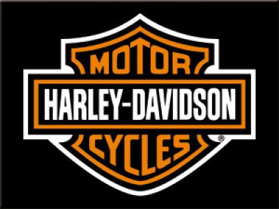  RETRO Harley Davidson Logo  - Hűtőmágnes