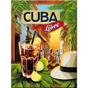 RETRO Cuba Libre - Magnet na chladničku