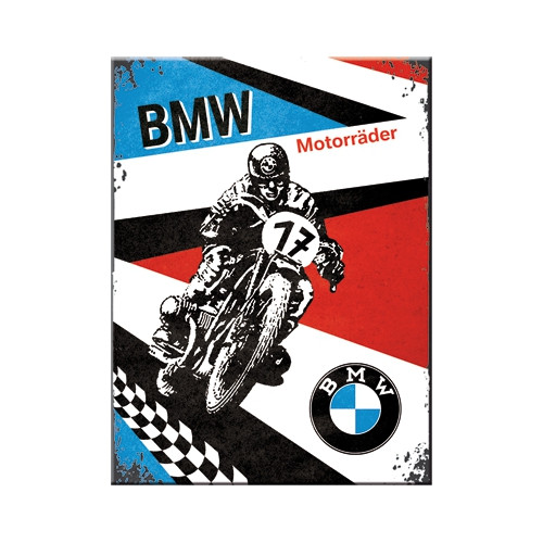  RETRO BMW Motorrader - Hűtőmágnes