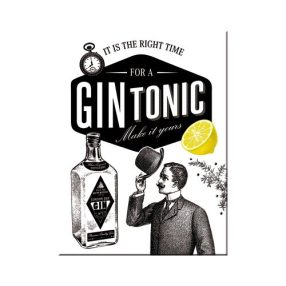 RETRO Gin & Tonic - Magnet na chladničku