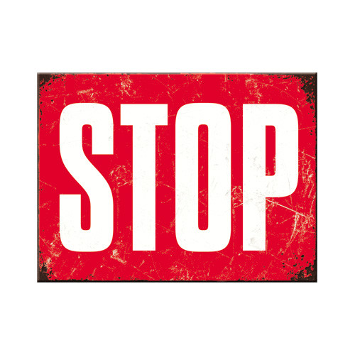Stop - Hűtőmágnes