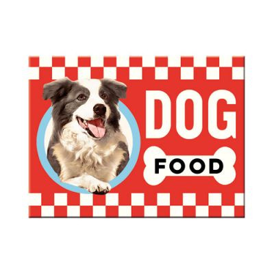  RETRO Dog Food - Hűtőmágnes