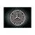 RETRO Mercedes Benz - Logo Black - Magnet na chladničku