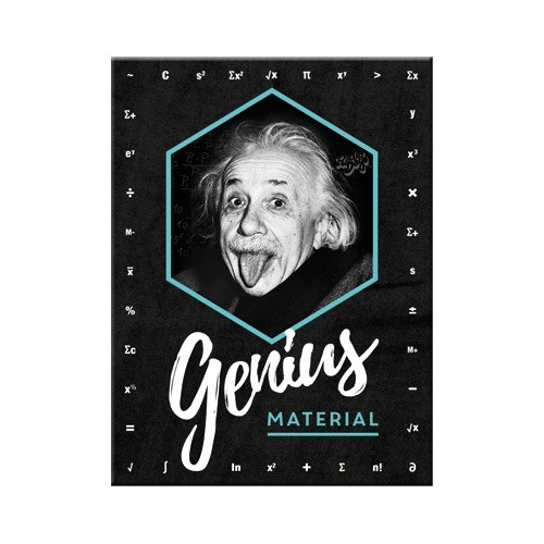 Einstein – Genius Material Hűtőmágnes
