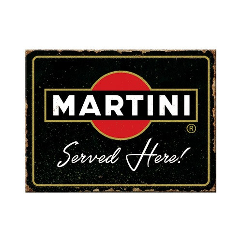  RETRO Martini – Served Here Hűtőmágnes