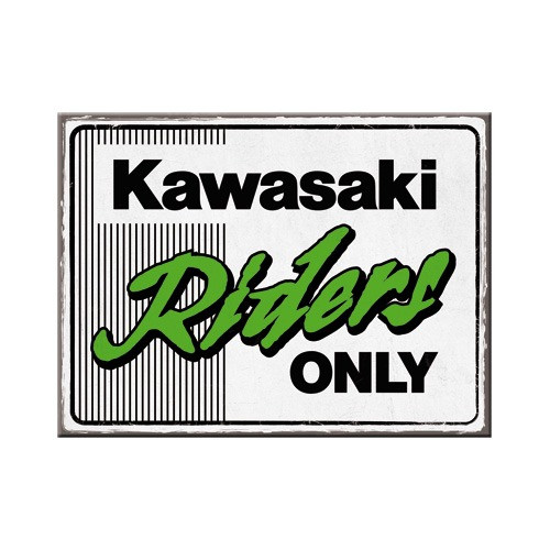 RETRO Kawasaki – Riders Only Hűtőmágnes