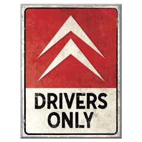RETRO CITROEN  – Drivers Only – Hűtőmágnes