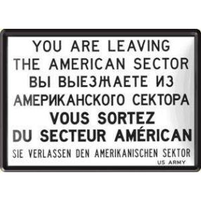 RETRO Blahoželanie opúšťate americký sektor