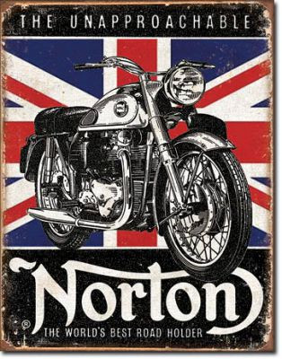 Norton – Worlds Best Roadholder - Fémtábla