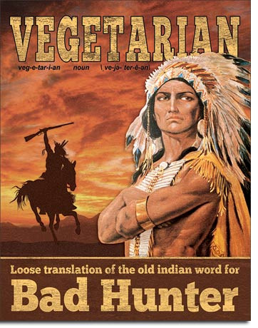 Vegetarian - Fémtábla