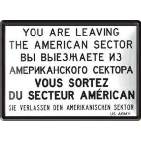 American Sector RETRO Fémtábla