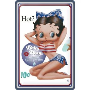 RETRO Betty Boop – Hot ? - Fémtábla