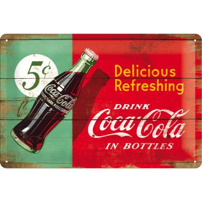 RETRO Coca Cola – 5c – in Bottles Fémtábla