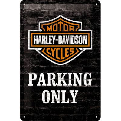 RETRO Harley Davidson Parking Only Fémtábla