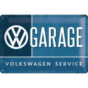 RETRO Garáž Volkswagen Plechový nápis