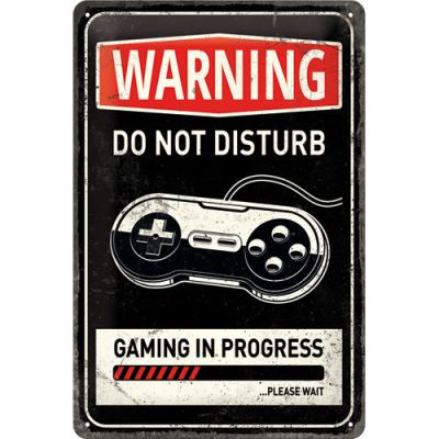 RETRO Warning Do Not Disturb Fémtábla