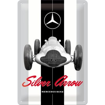 Mercedes Benz Silver Arrow Fémtábla