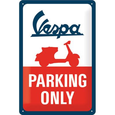 Vespa Parking Only Fémtábla