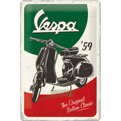 RETRO Vespa -'59 The Original Italian Classic Fémtábla