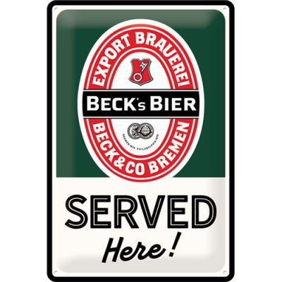 Beck's Bier Served Here Fémtábla