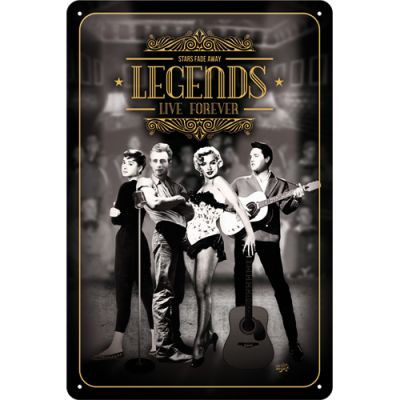 Legends Live Forever Fémtábla