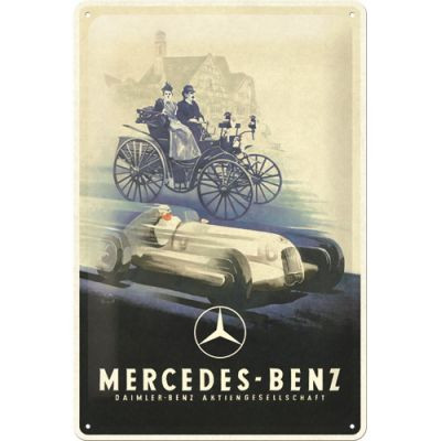 RETRO Mercedes Benz Silver Arrow Historic Fémtábla