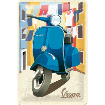 RETRO Vespa Italian Laundry Fémtábla