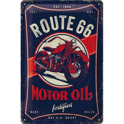 Route 66 - Motor Oil Fémtábla
