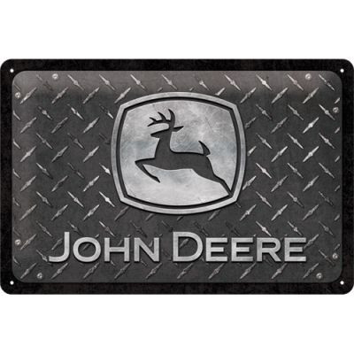 RETRO John Deere Diamond Plate Fémtábla