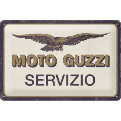 Moto Guzzi Servizio Fémtábla